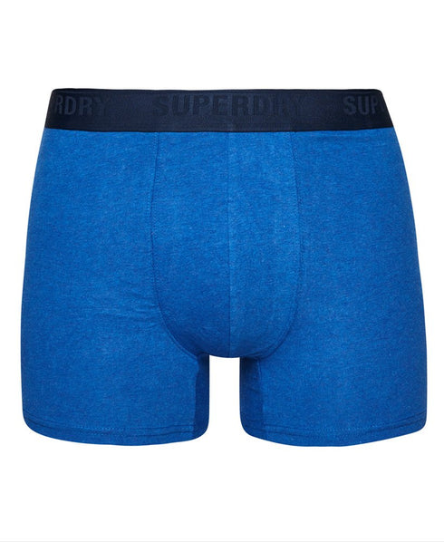 Superdry Boxer Multi Double Pack Blue